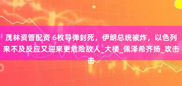 茂林资管配资 6枚导弹封死，伊朗总统被炸，以色列来不及反应又迎来更危险敌人_大楼_佩泽希齐扬_攻击